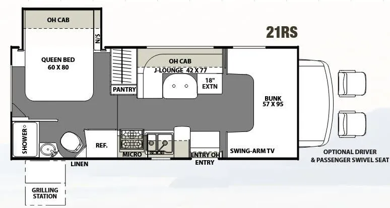 Coachmen Freelander 21RS floor plan