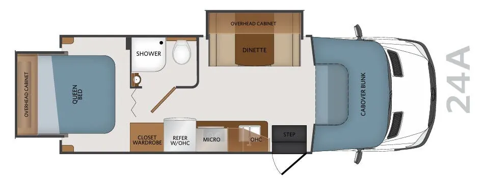 Fleetwood Pulse 24A floor plan