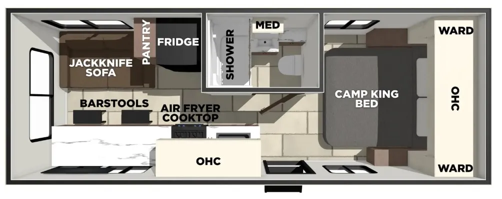 2026 Prime Time Tracer 220RS floor plan