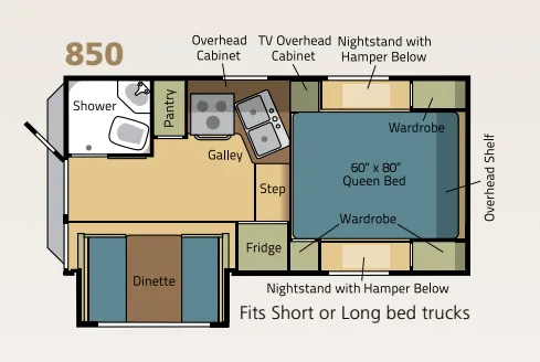 Adventurer Eagle Cap 850 floor plan