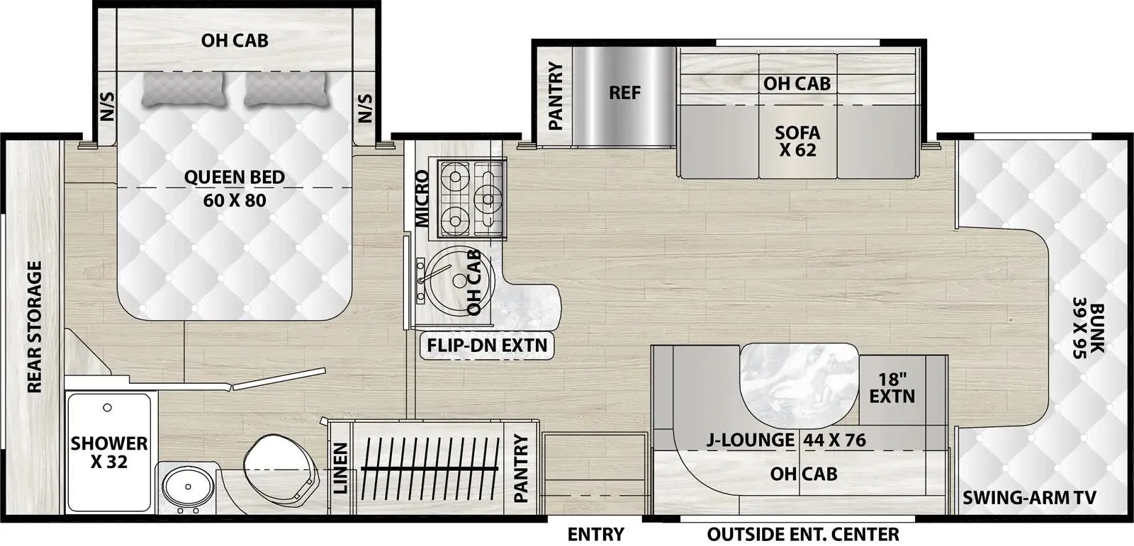 Coachmen Cross Trail XL 26XG floor plan