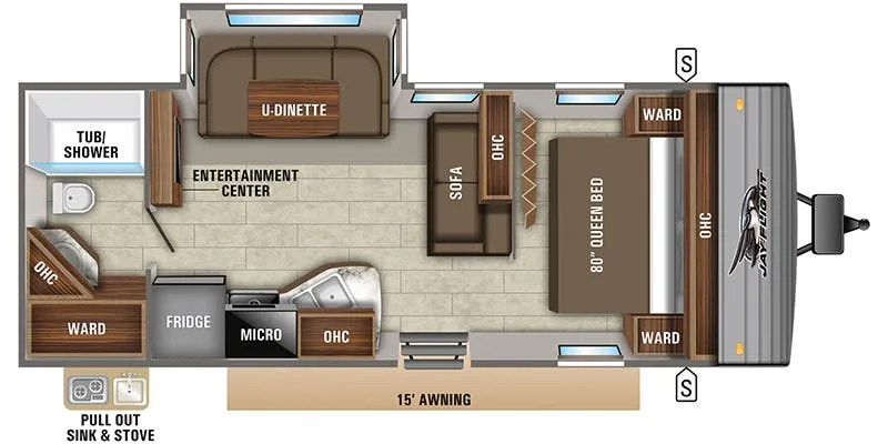 2020 Jayco Jay Flight 24RBS - Floor plan
