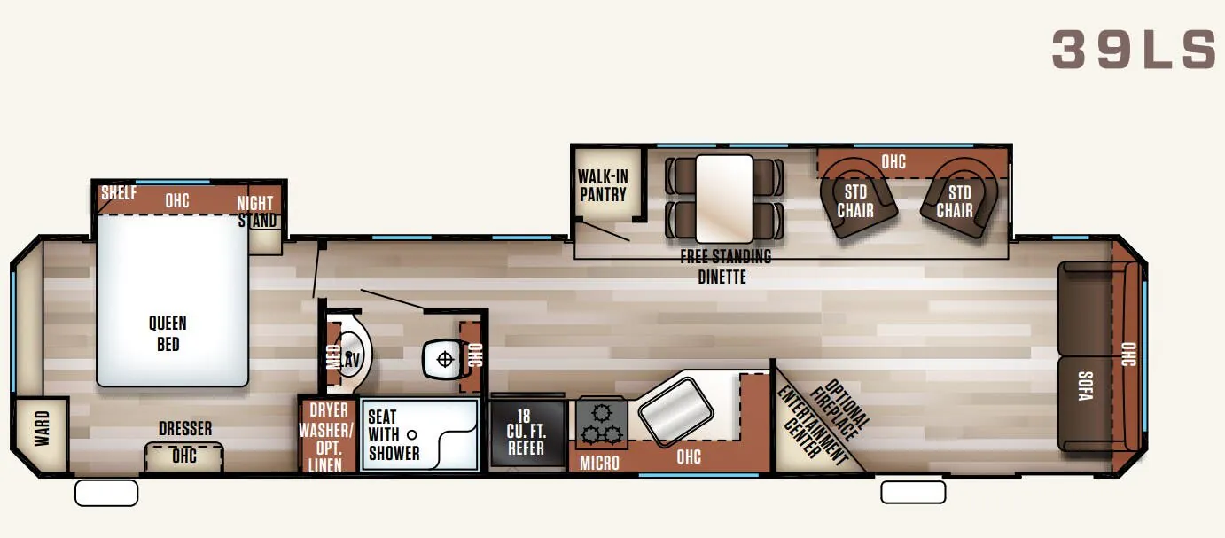 Forest River Cherokee Patriot Edition 39LS floor plan