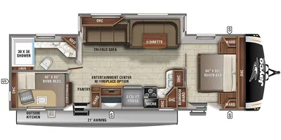 2021 Jayco Eagle HT 284BHOK - Floor plan