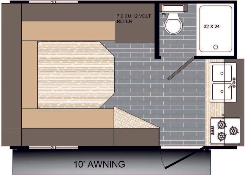 2026 Sunset Park Rv Sunray 126 126 - Floor plan