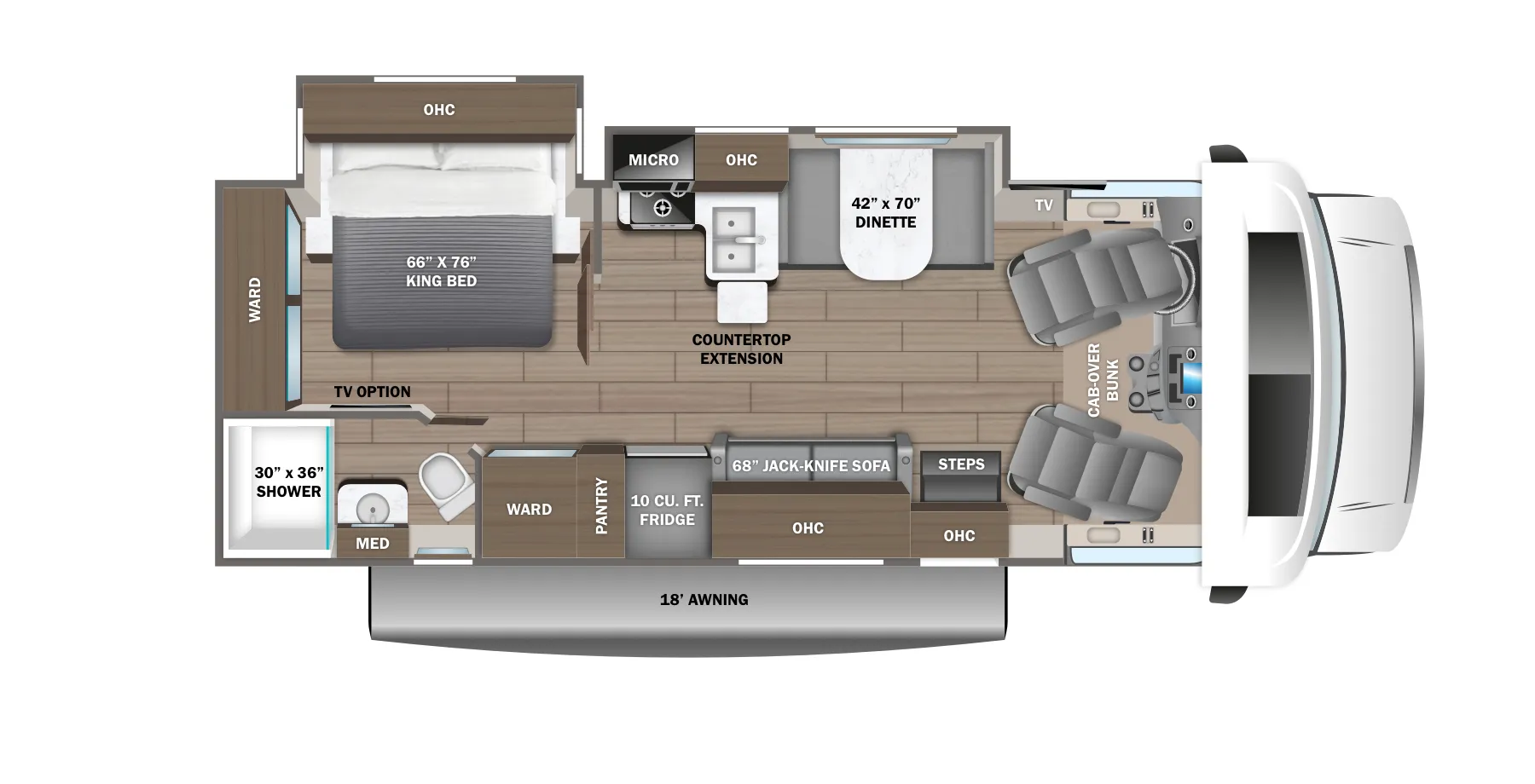 Jayco Greyhawk 27U floor plan