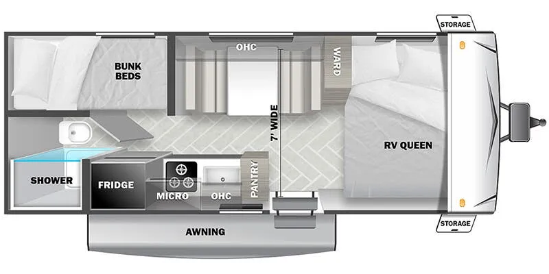 Forest River EVO Factory Select Southwest 177BQ floor plan