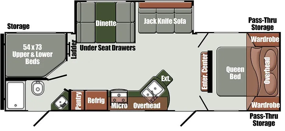 Gulf Stream Envision Signature 28BBS floor plan