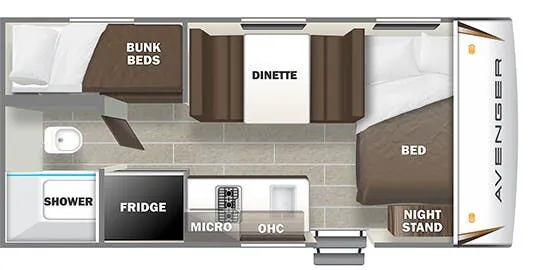 Prime Time Avenger LT 16BH floor plan