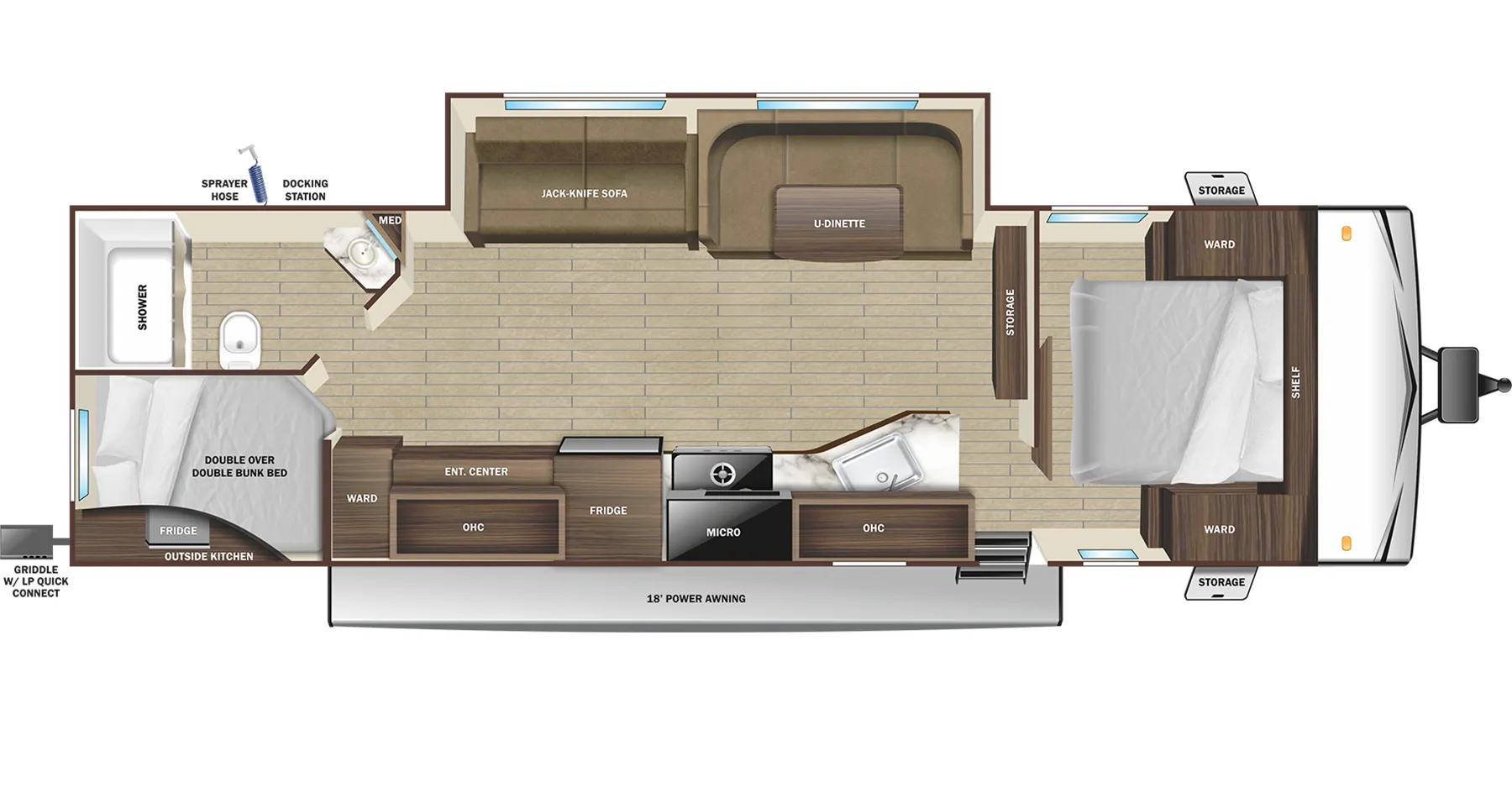 Highland Ridge Open Range Conventional 28BHS floor plan
