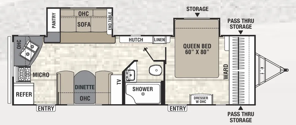 Coachmen Freedom Express Maple Leaf Edition 276 RKDSLE floor plan