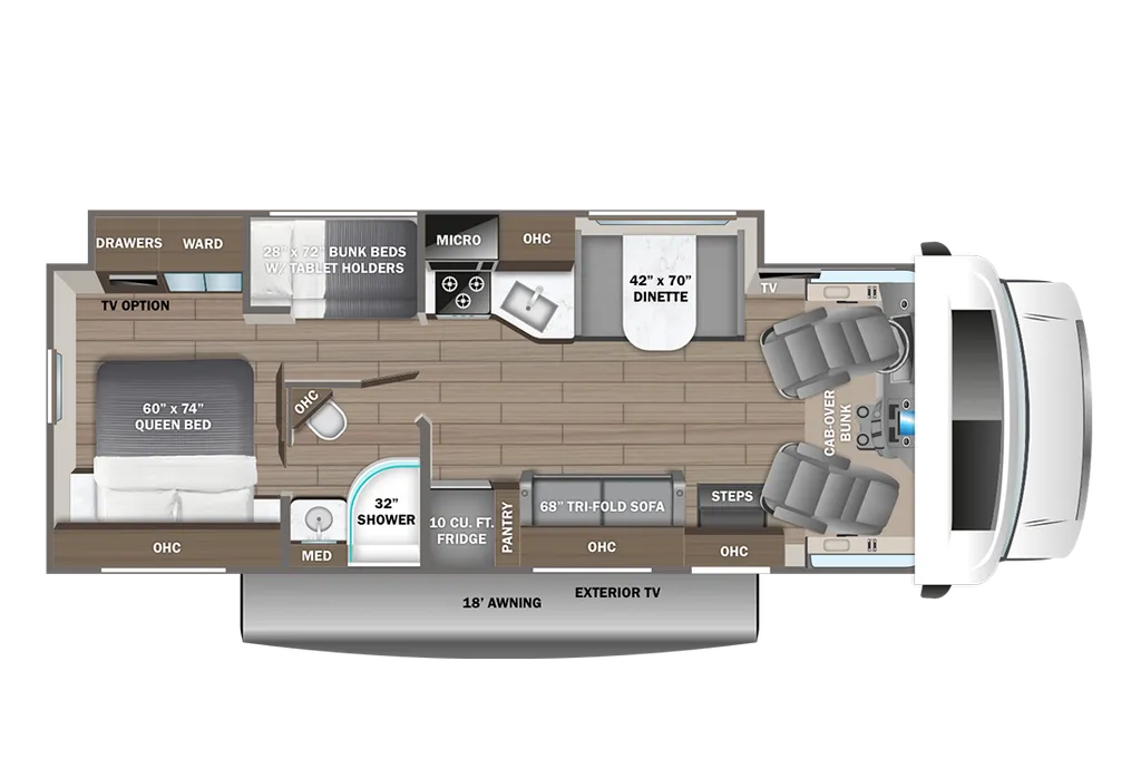 2026 Entegra Coach Odyssey SE 31FF floor plan