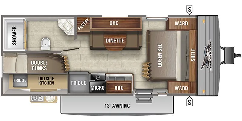 Jayco Jay Flight SLX 224BH floor plan