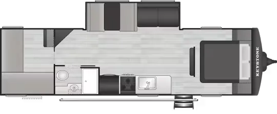 2026 Keystone Hideout 288BRS floor plan