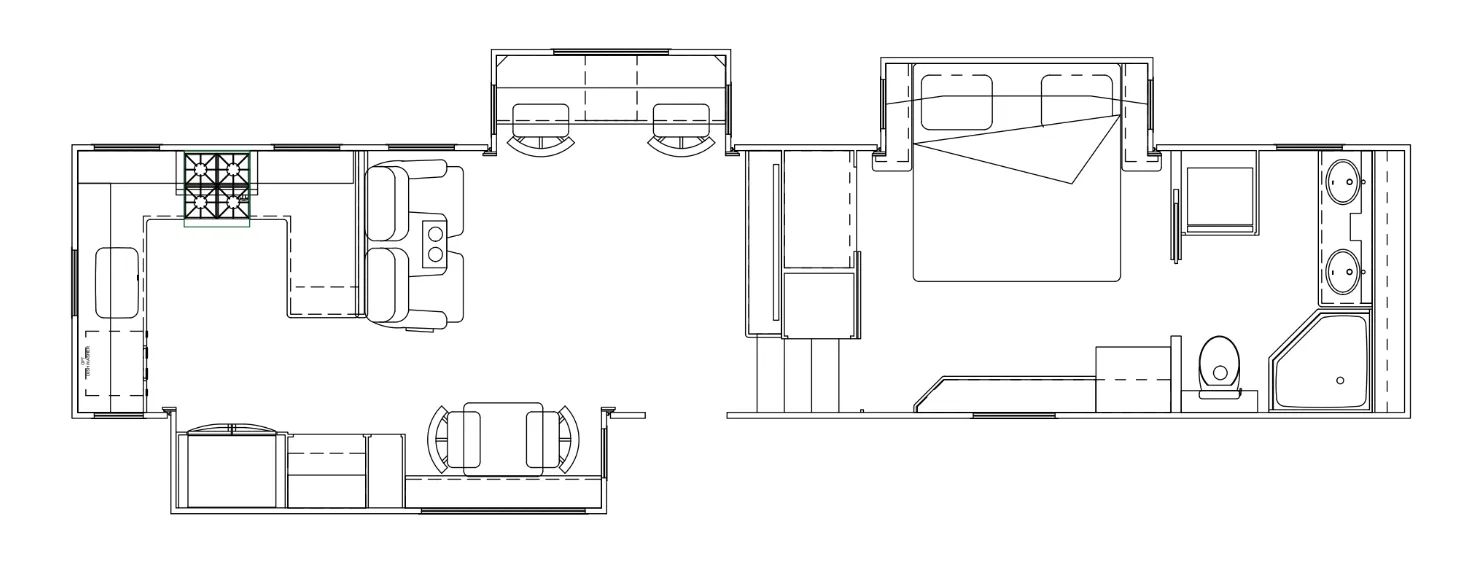 New Horizons Majestic M40RKFB3S floor plan