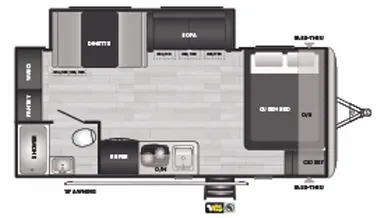 2022 Keystone Springdale Mini 1860SS floor plan