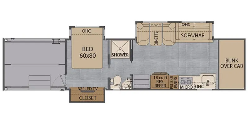 Renegade RV Classic 2509 floor plan