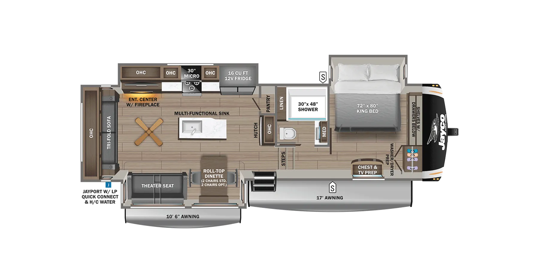 2026 Jayco Eagle 321RSTS - Floor plan