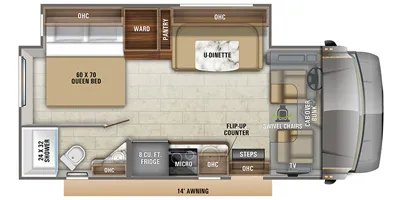 2020 Jayco Melbourne 24L - Floor plan
