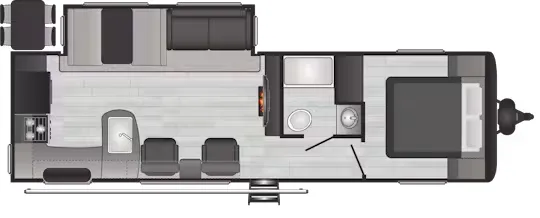 Keystone Hideout 28RKS floor plan