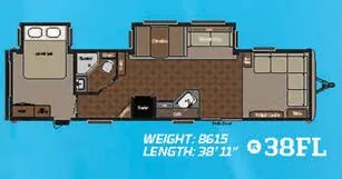Keystone Springdale 38FL floor plan