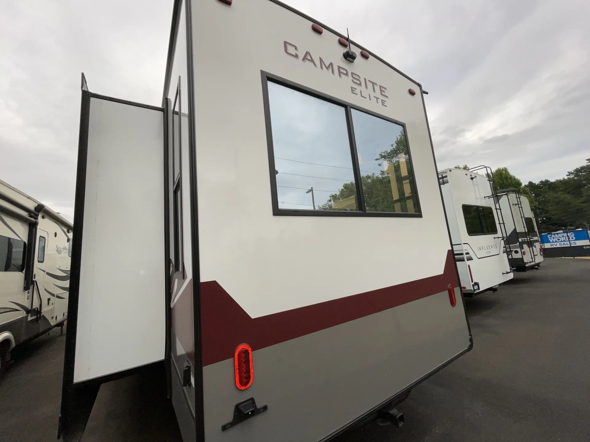 2027 Forest River Campsite Elite 36RF — backside