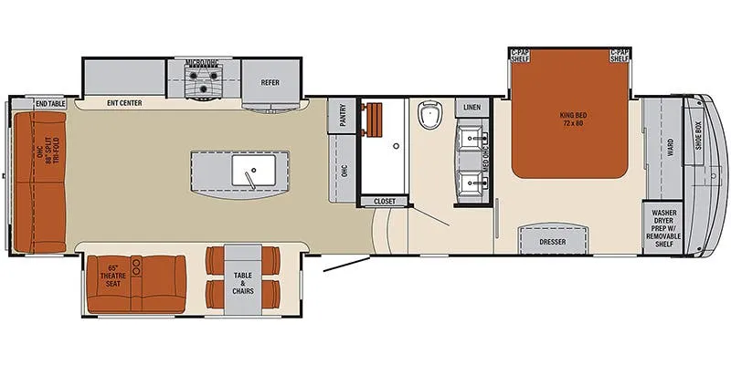 2022 Palomino Columbus 329DV floor plan