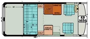 Sportsmobile Promaster 163S floor plan