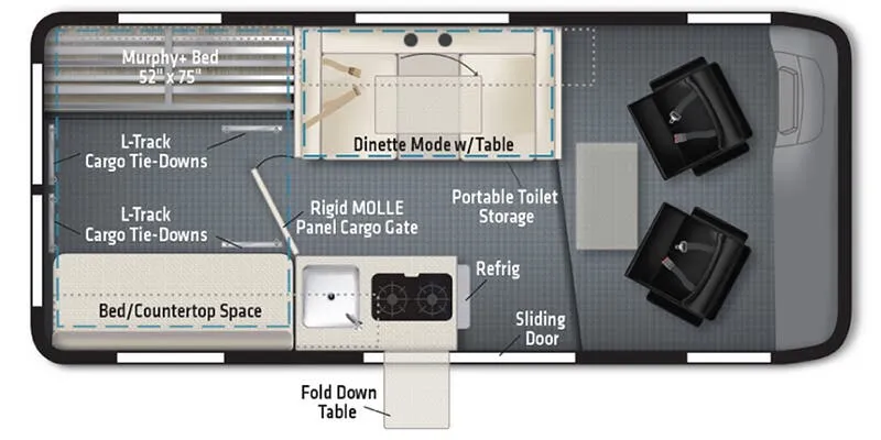 2027 Winnebago Solis Pocket 36A floor plan