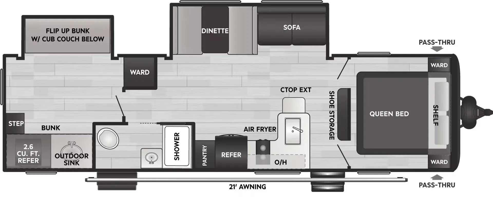 Keystone Coleman Light 29BX floor plan