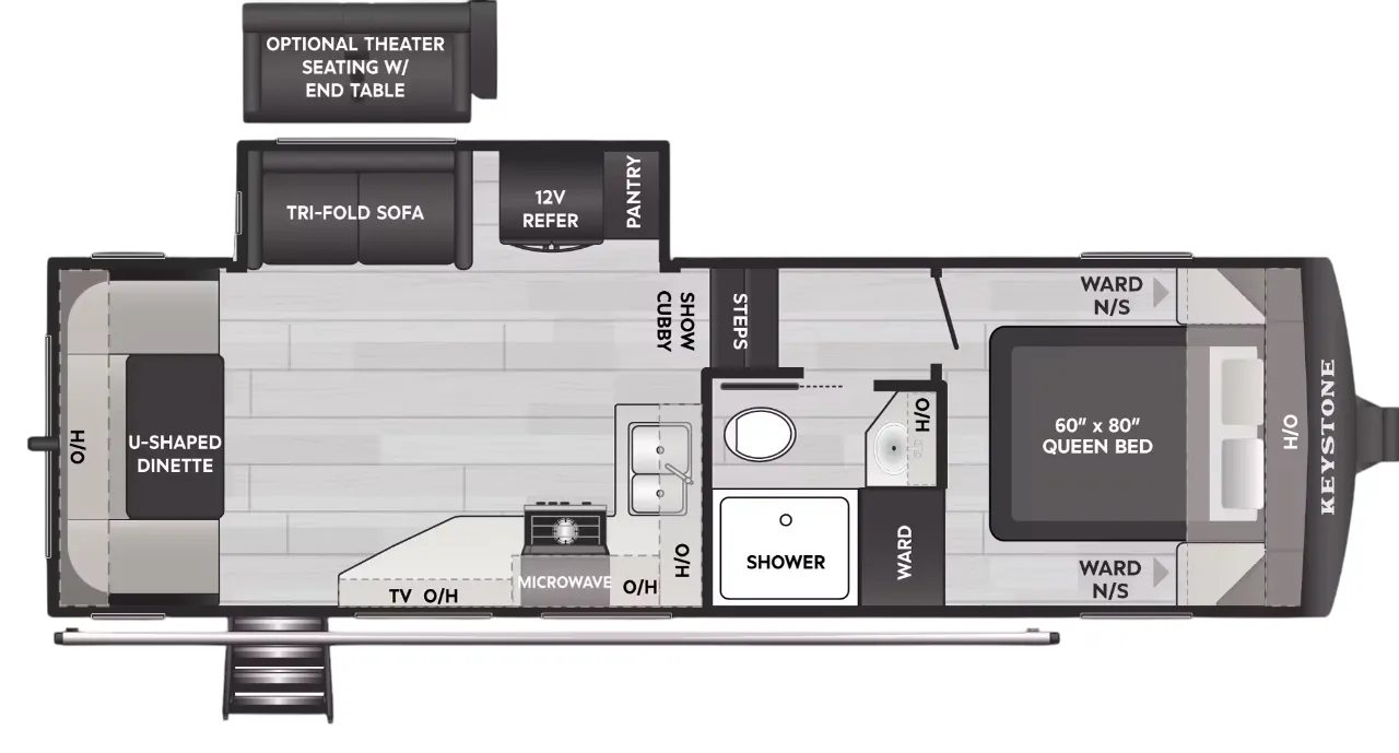 2025 Keystone Arcadia Select 25SRD - Floor plan
