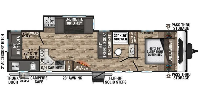 Venture RV Stratus SR321VQB floor plan