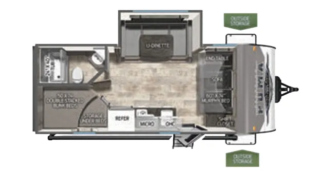 2024 Palomino Puma Ultra Lite 18BHX - Floor plan