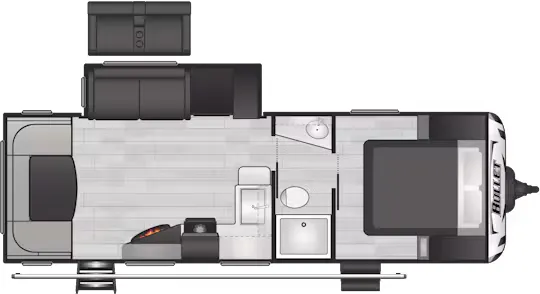 Keystone Bullet Premium 253RDS floor plan
