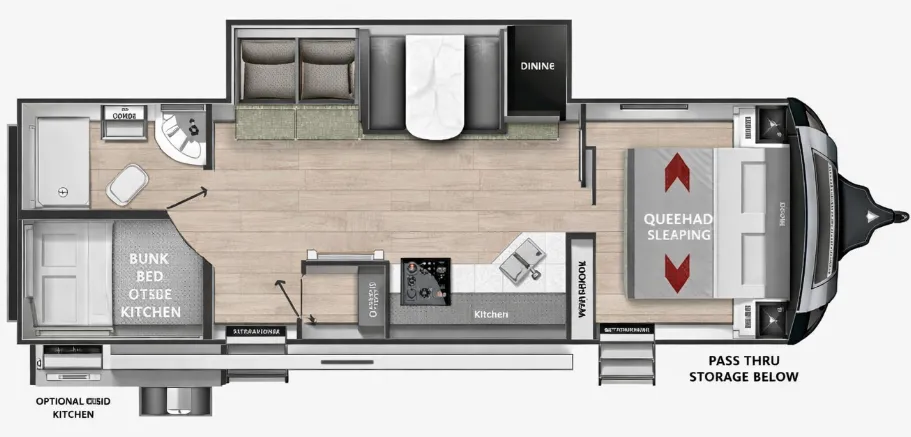 2023 Cruiser RV Mpg 2860BH floor plan