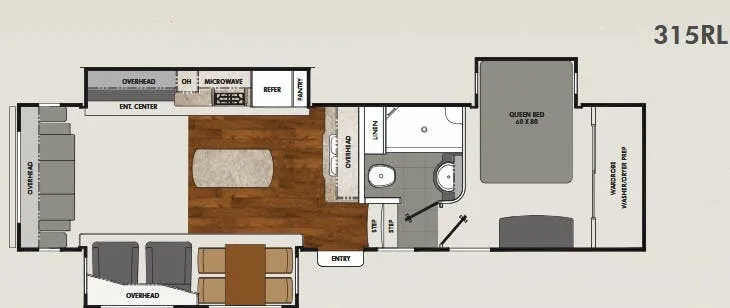 Coachmen Brookstone 315RL floor plan
