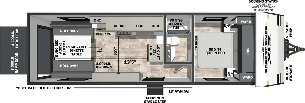 2026 Forest River XLR Boost 2413B floor plan