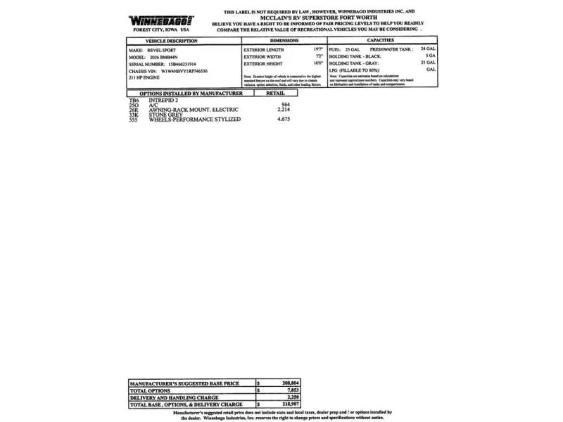 2026 Winnebago Revel Sport 44N - Photo 4