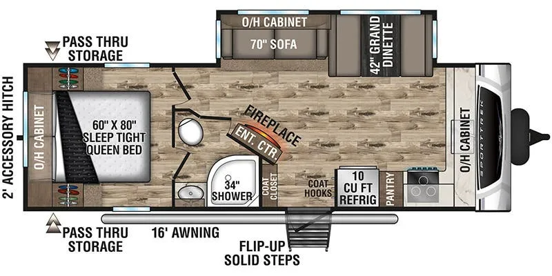 2022 Venture RV SportTrek ST251VFK - Floor plan