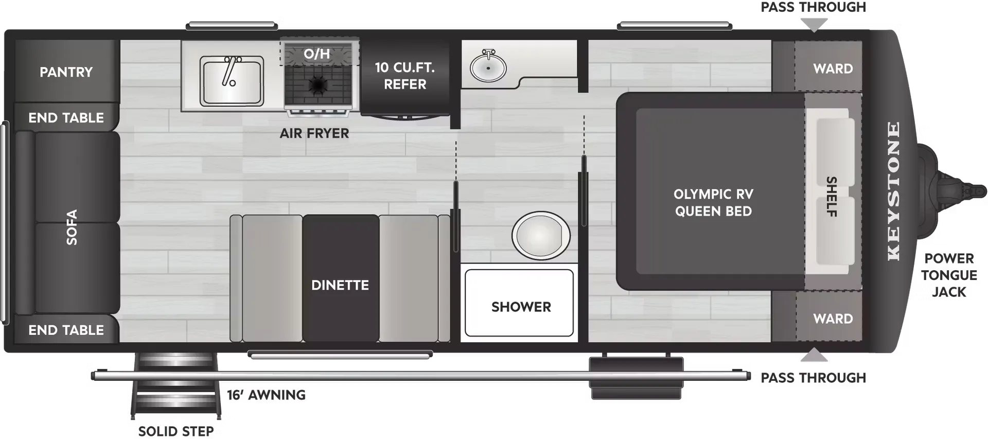 2026 Keystone Springdale 2100RLWE - Floor plan