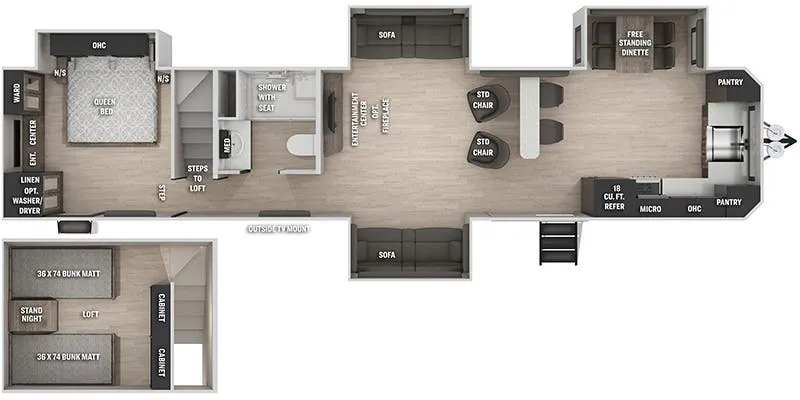 Forest River Cherokee Timberwolf 39SR floor plan