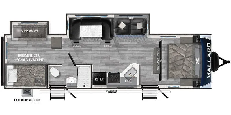 Heartland Mallard M33 floor plan