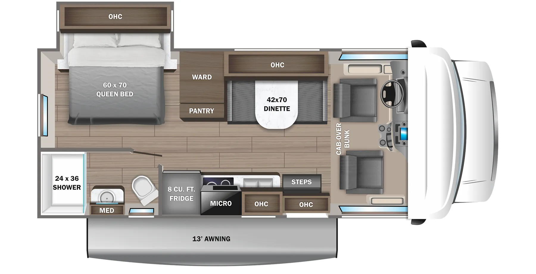 2023 Jayco Redhawk SE 22C - Floor plan