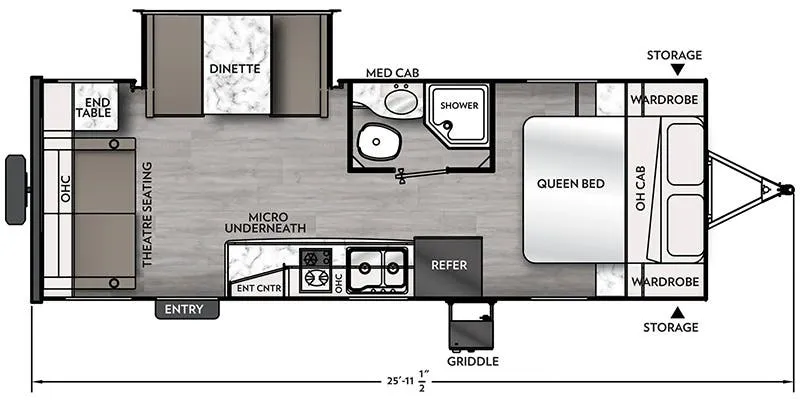 2025 Coachmen Apex Nano 221RLS floor plan