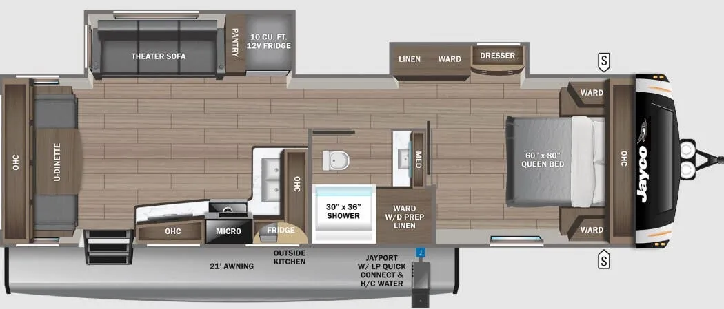Jayco Eagle 295RUCD floor plan