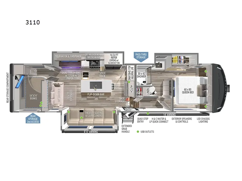 2027 Brinkley Model Z 3110 floor plan