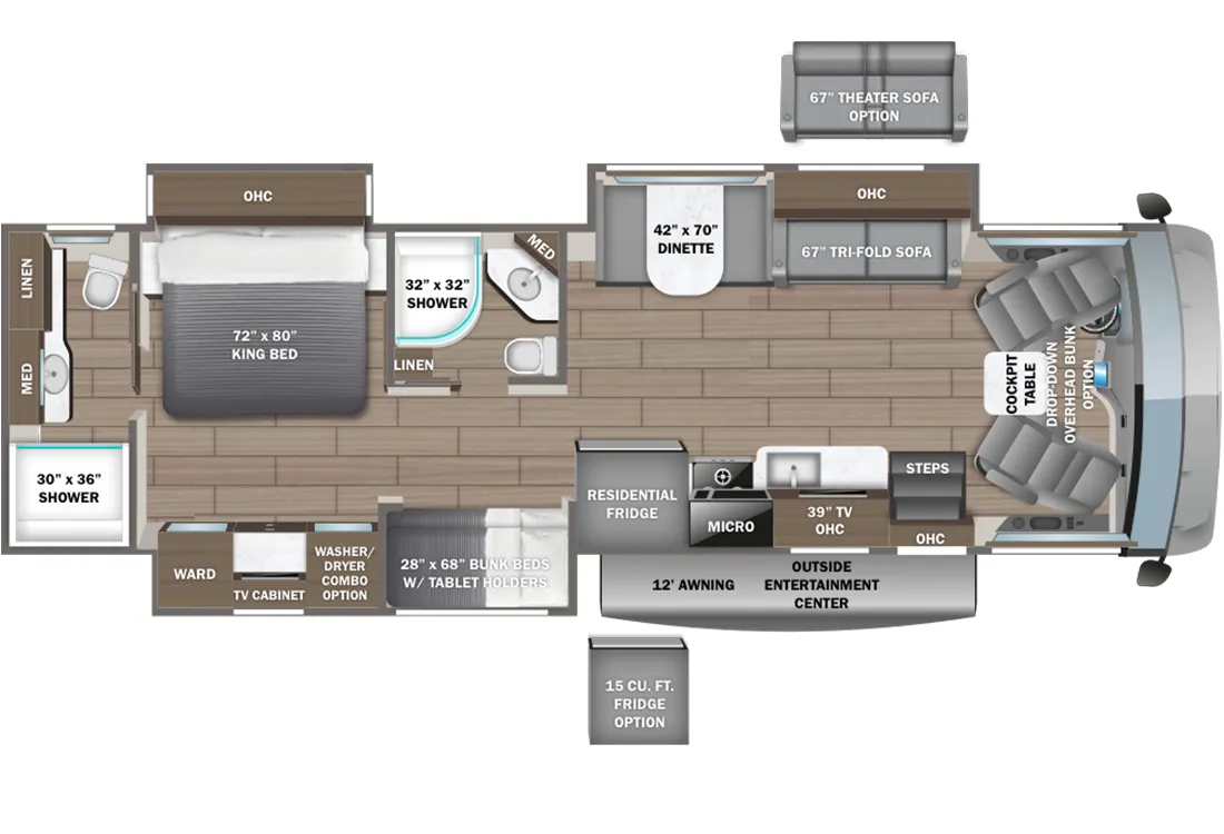 2024 Entegra Coach Vision XL 36A - Floor plan