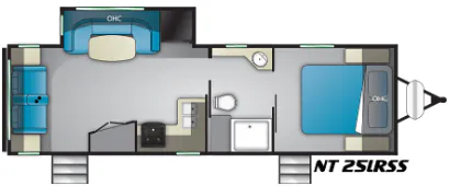 Heartland North Trail 25LRSS floor plan