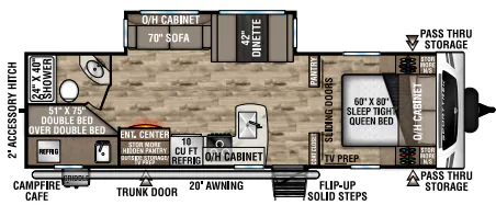 Venture RV SportTrek ST281VBH floor plan