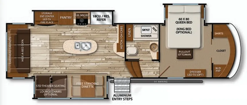 Grand Design Solitude 321RL floor plan